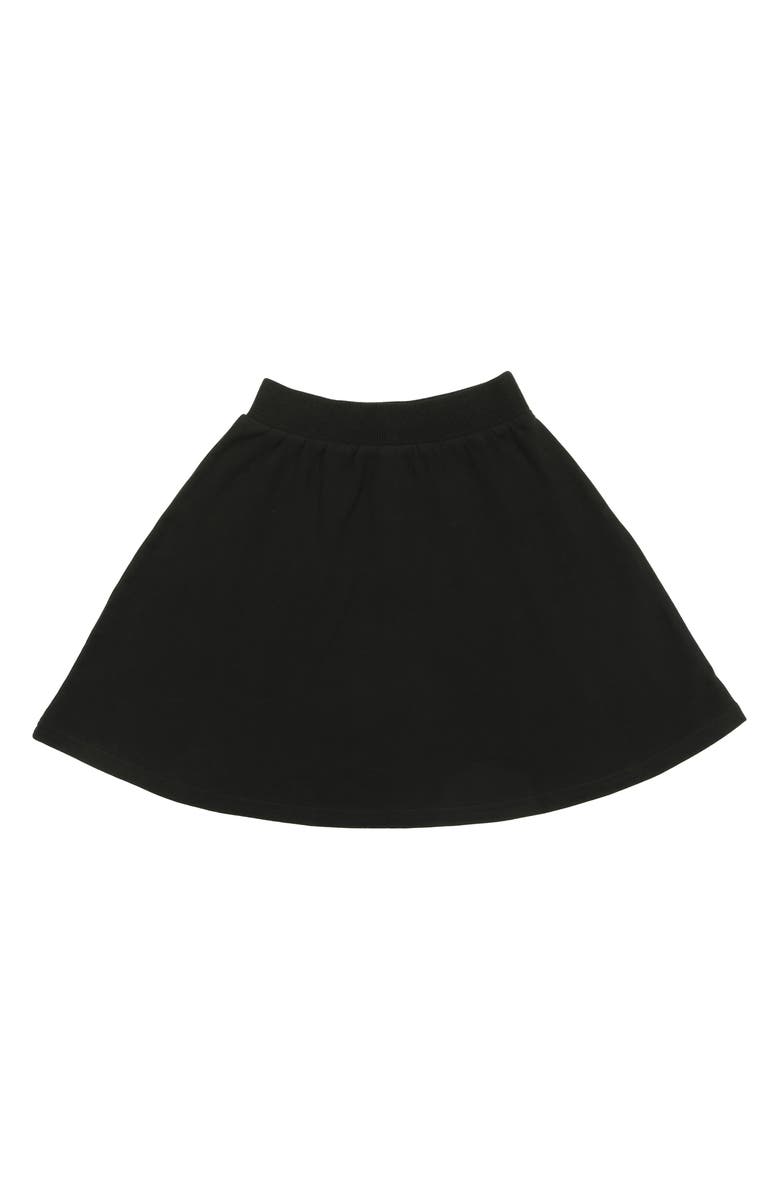 Manière Kids' Super A-line Cotton Blend Skirt, Main, color, Black