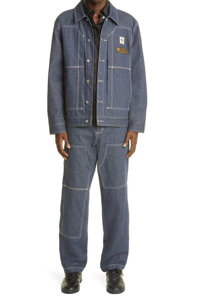 x Stüssy Denim Jacket, Alternate, color, BLUE DENIM