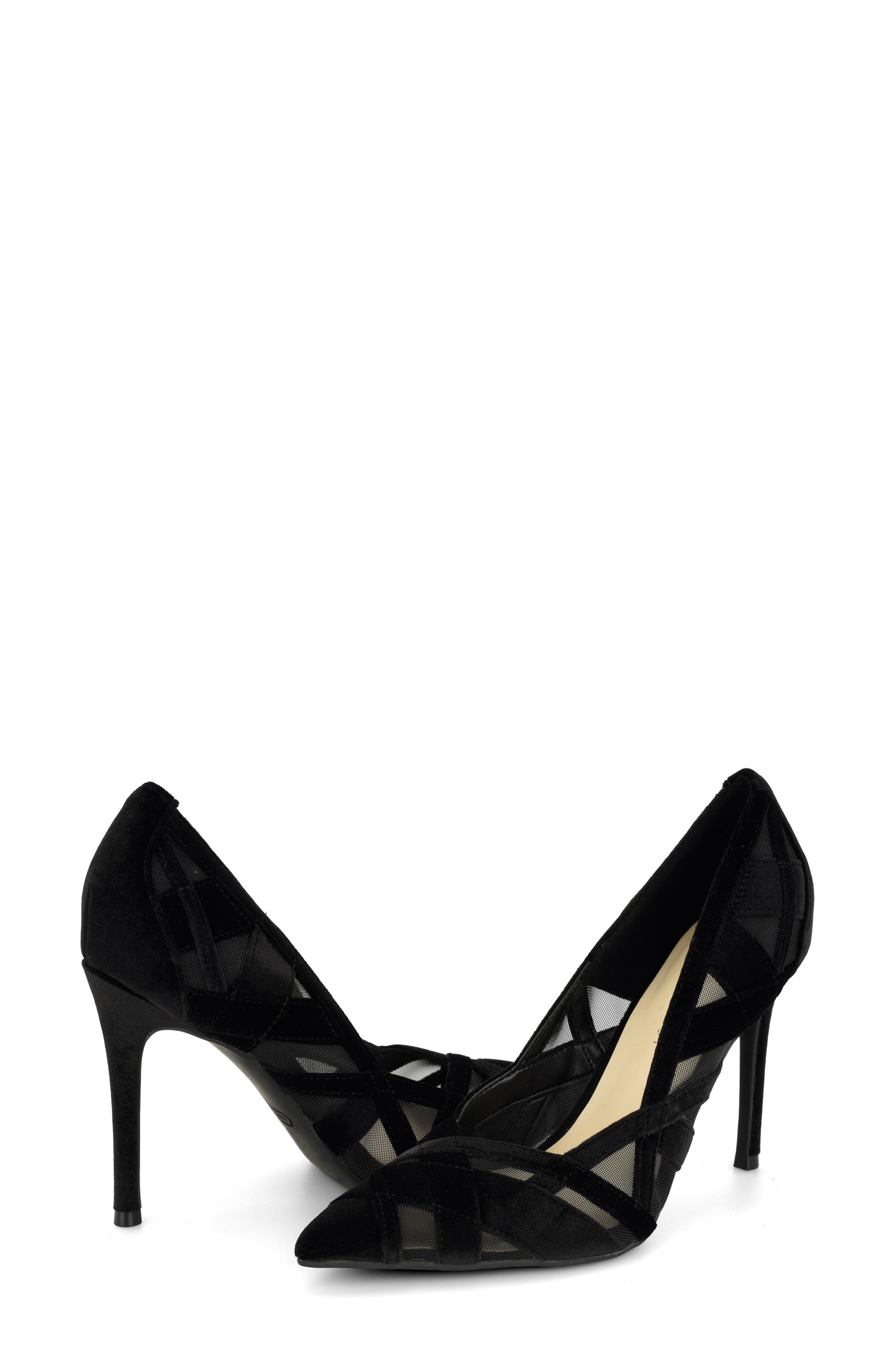 Fraley Pointed Toe Pump, Alternate, color, BLACK/ BLACK