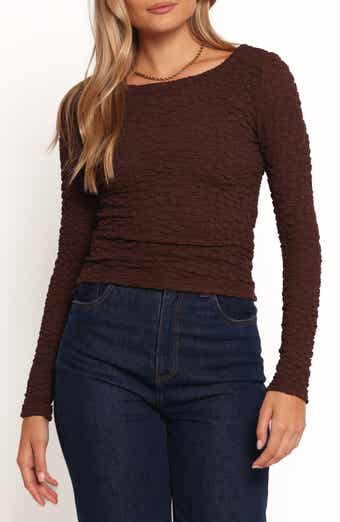 Petal & Pup Warren Puckered Long Sleeve Top