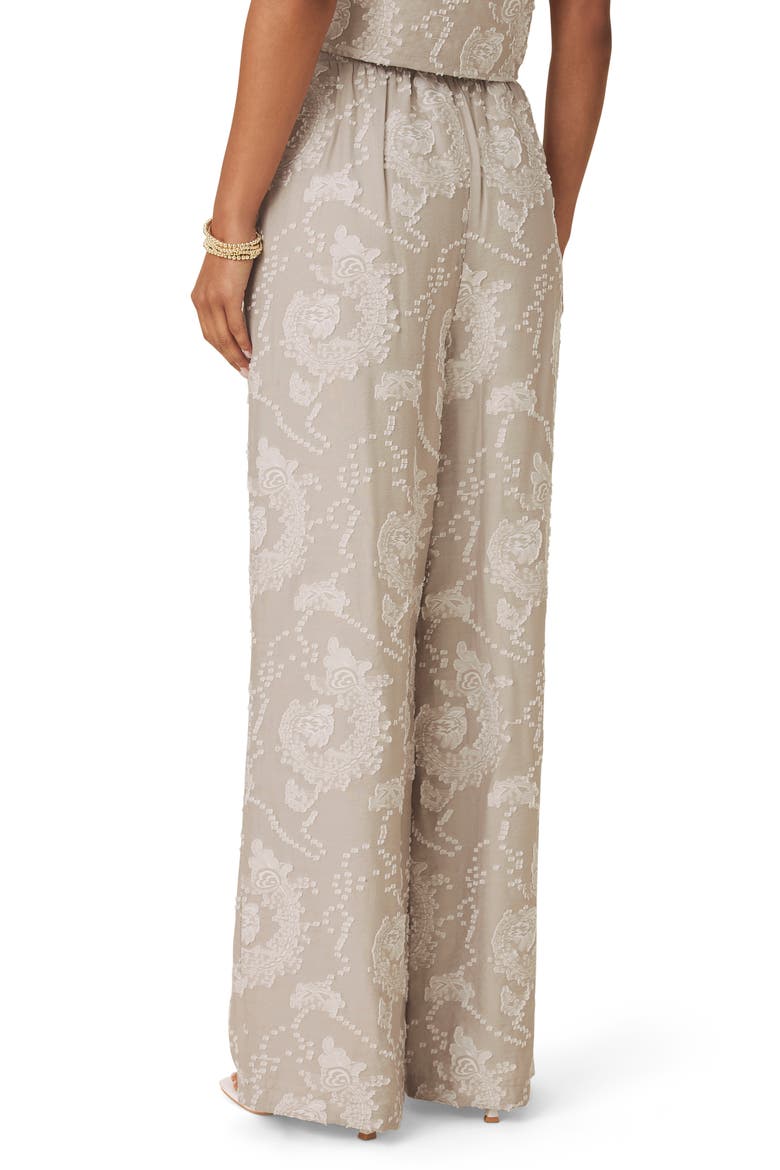 Ezra Wide Leg Pants, Alternate, color, GREY/ LIGHT FAWN PAISLEY
