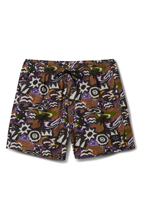 Molten Jam Cotton Drawstring Shorts
