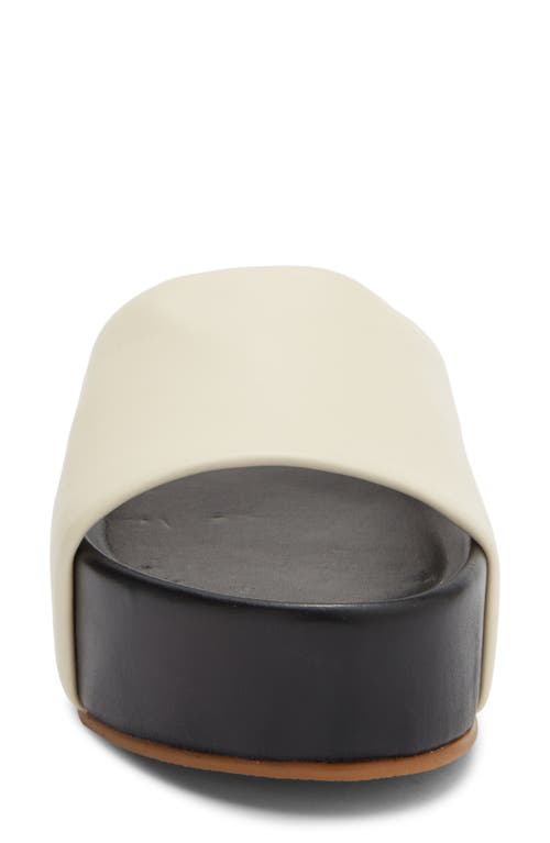 Beek Albatross Platform Slide Sandal In Eggshell