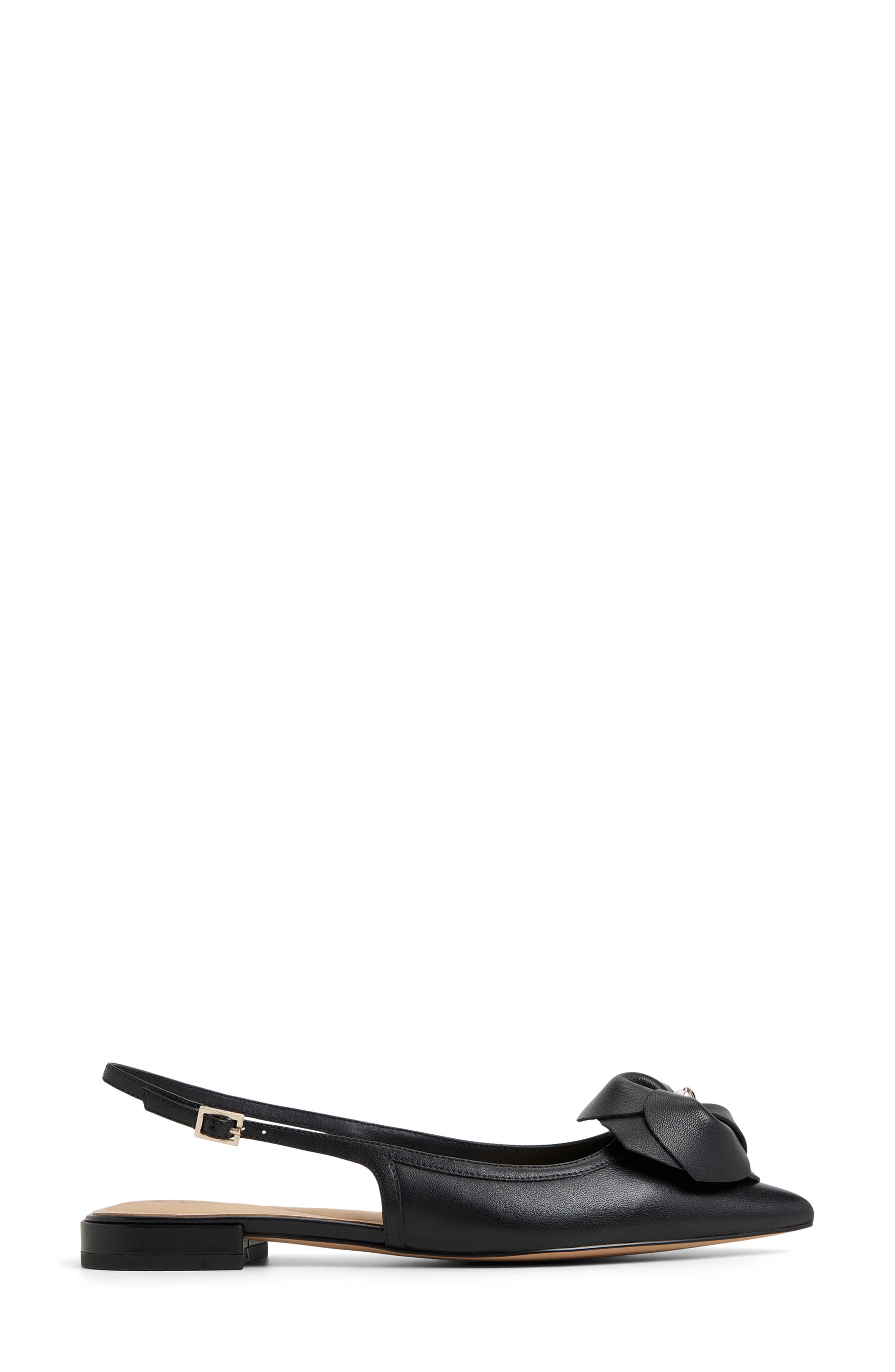 Ted Baker London Lili Rose Pointed Toe Slingback Flat, Alternate, color, Black