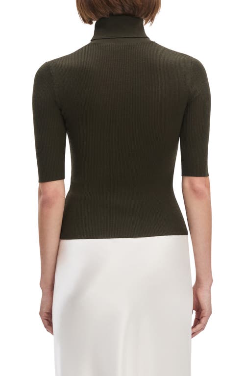 Favorite Daughter The Amelia Merino Wool Turtleneck Top In Green