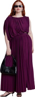 ELOQUII Asym Bodice Maxi Dress