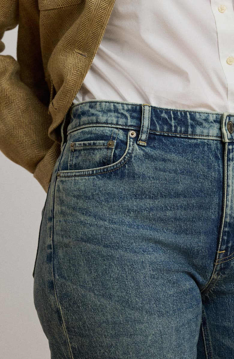 Lauren Ralph Lauren High Waist Flare Leg Jeans, Alternate, color, 