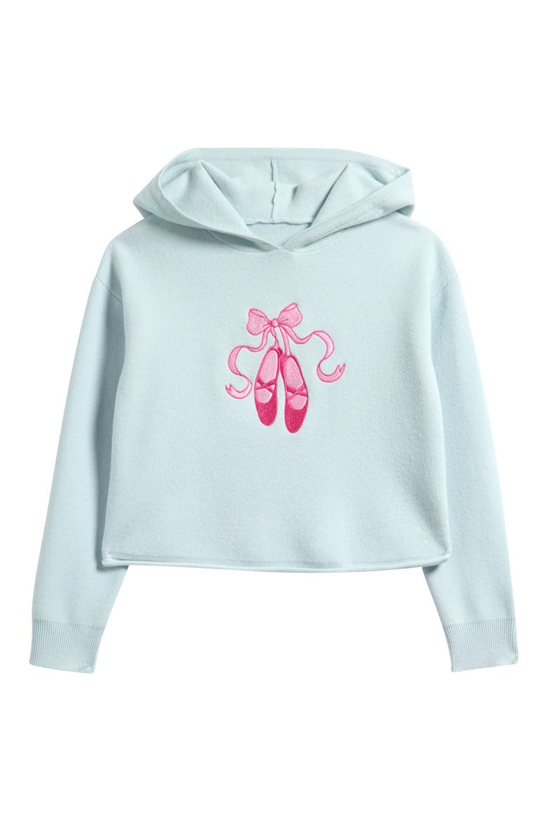 Kids' Ballet Shoe Hoodie, Main, color, BLUE COMBO