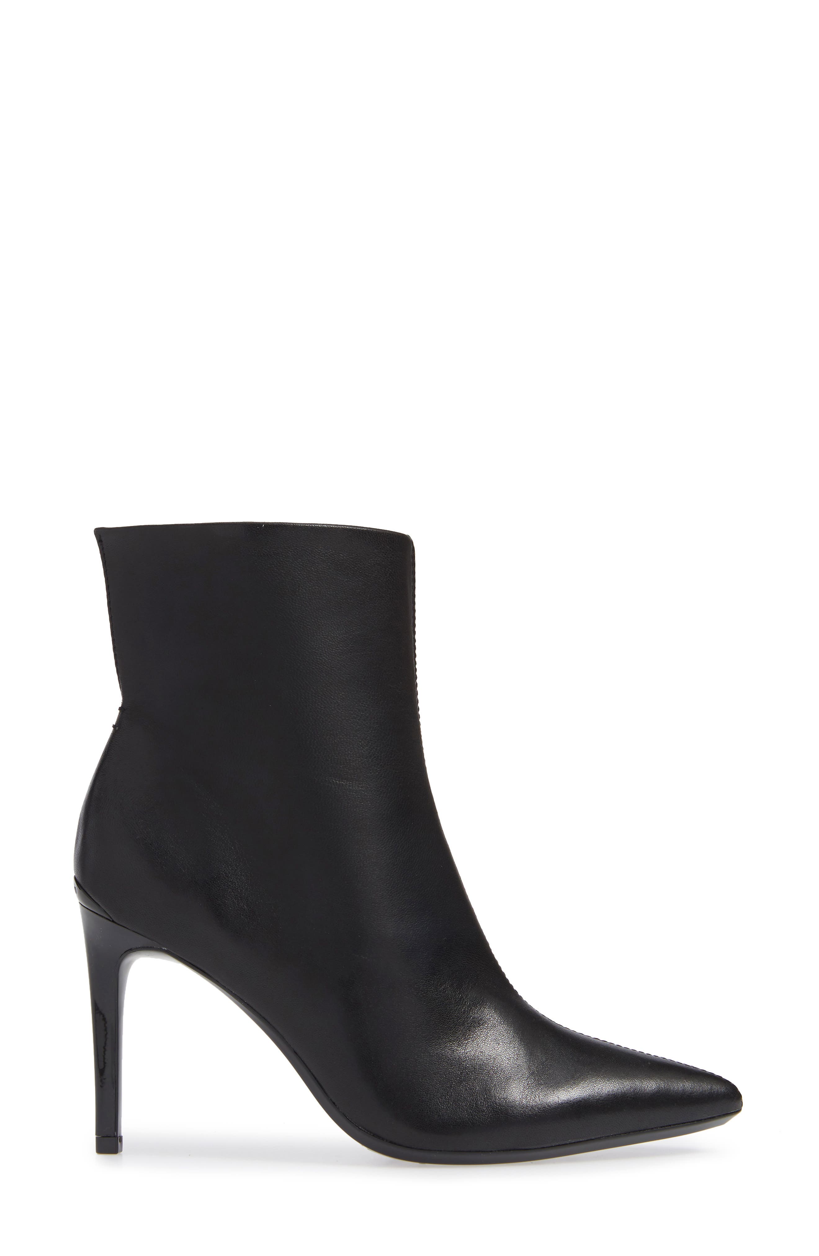 Revel Stiletto Bootie, Alternate, color, BLACK LEATHER