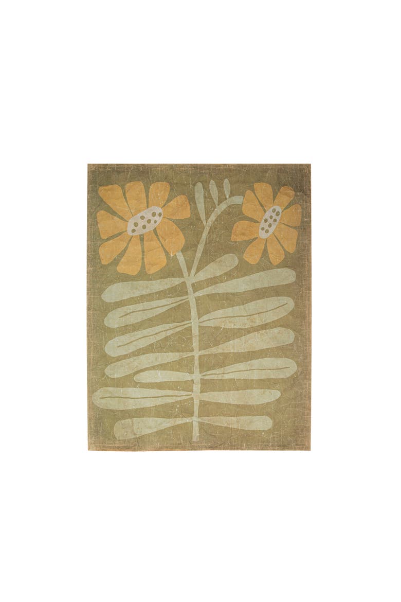 Floral Decorator Paper, Main, color, Green