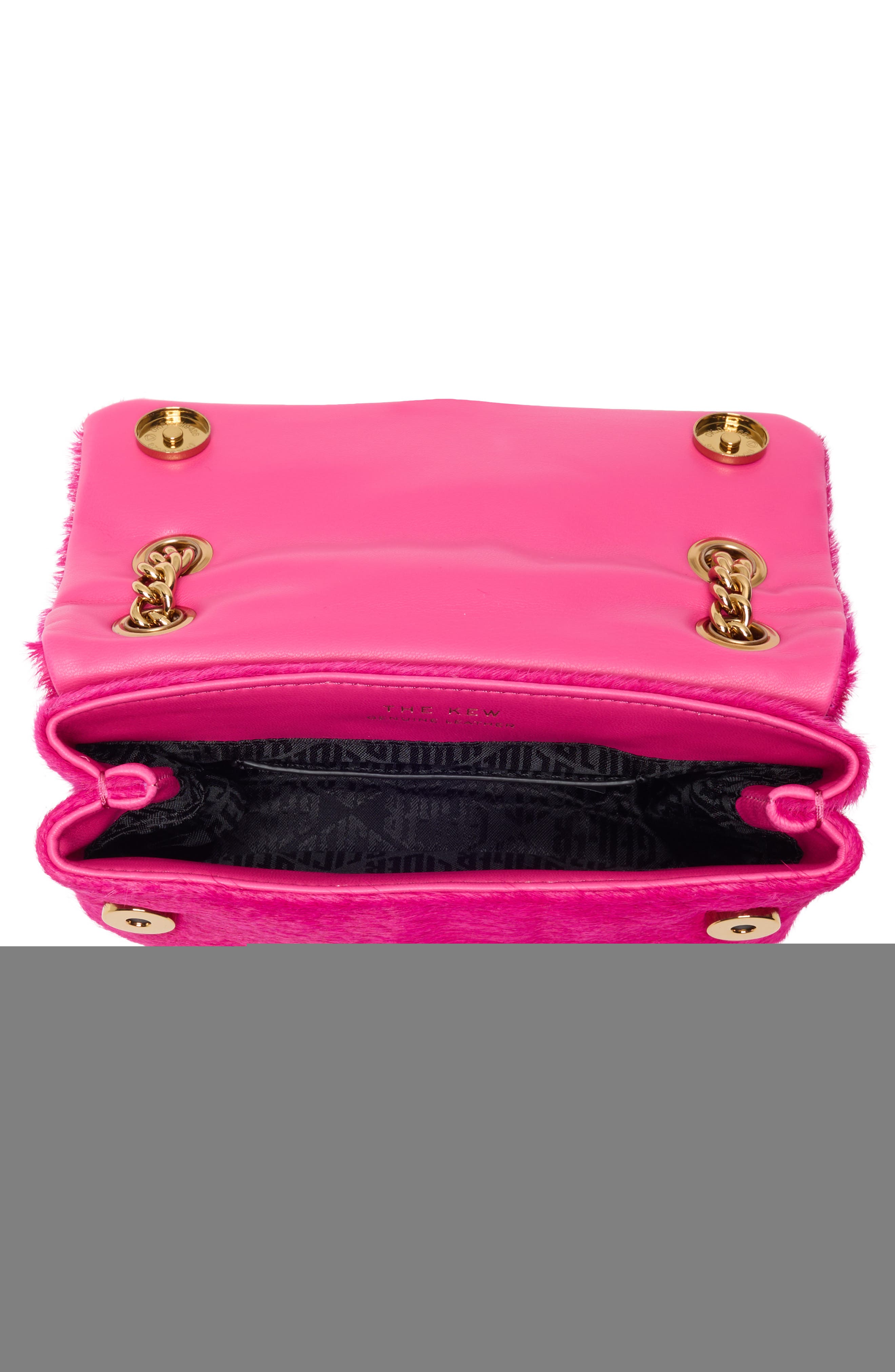 Kurt Geiger London Mini Kew Genuine Calf Hair Crossbody Bag, Alternate, color, Bright Pink