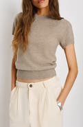Reformation Darcy Cashmere Short Sleeve Sweater