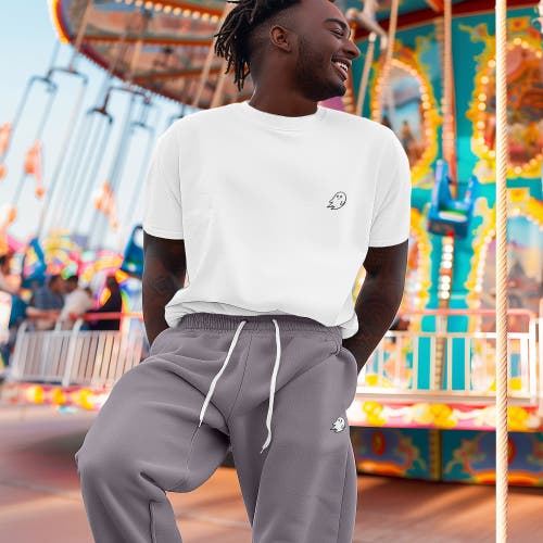 Dalix Mens Ghost Fleece Jogger Sweatpants In Storm Gray