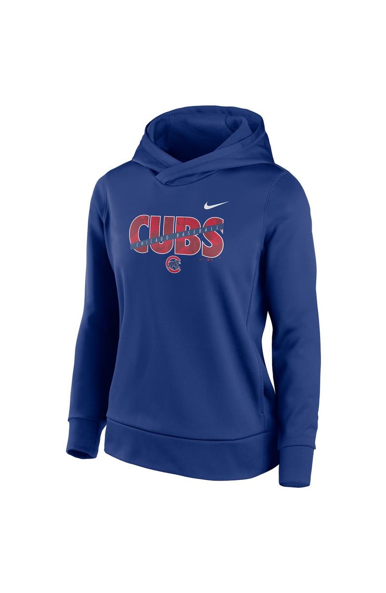 Nike Women's Nike Royal Chicago Cubs Club Angle Performance Pullover Hoodie, Alternate, color, 