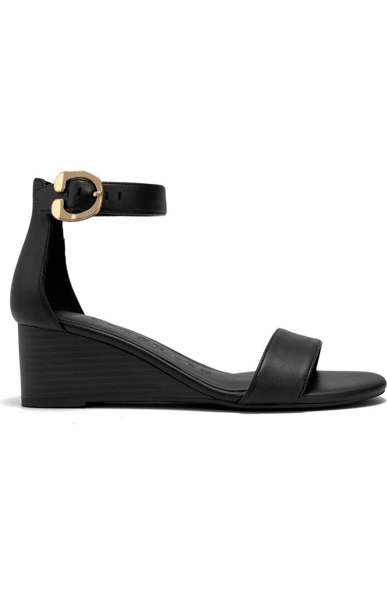 Aerosoles Willis Wedge Heel Sandal, Alternate, color, Black Multi Combo