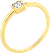 Haus of Brilliance 14K Yellow Gold Plated Silver 1/20 cttw Miracle Set Diamond Promise Ring