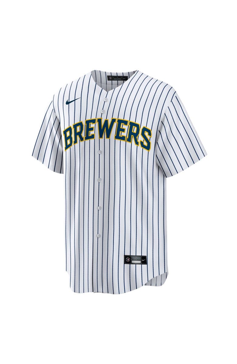 Nike Men's Nike Christian Yelich White Milwaukee Brewers Alternate Replica Player Jersey, Alternate, color, 