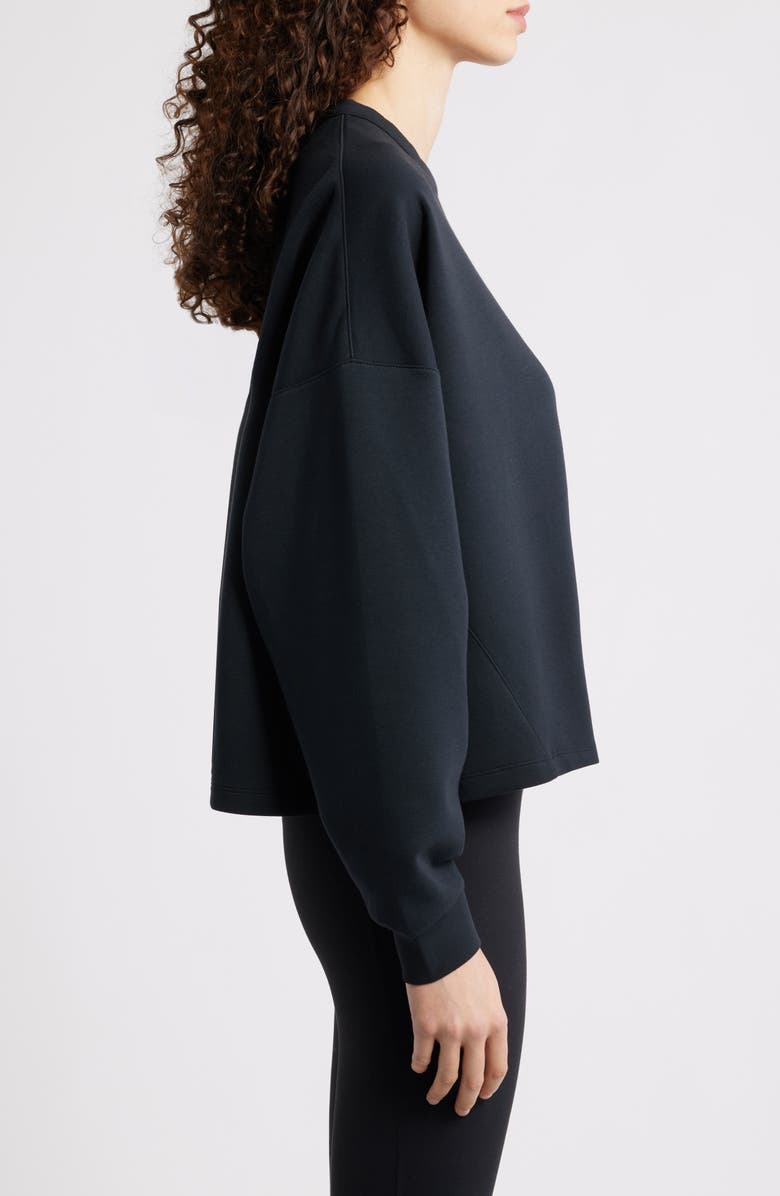 Nike ImpossiblySoft Dri-FIT Oversize Sweatshirt, Alternate, color, Black/ Dark Smoke Grey