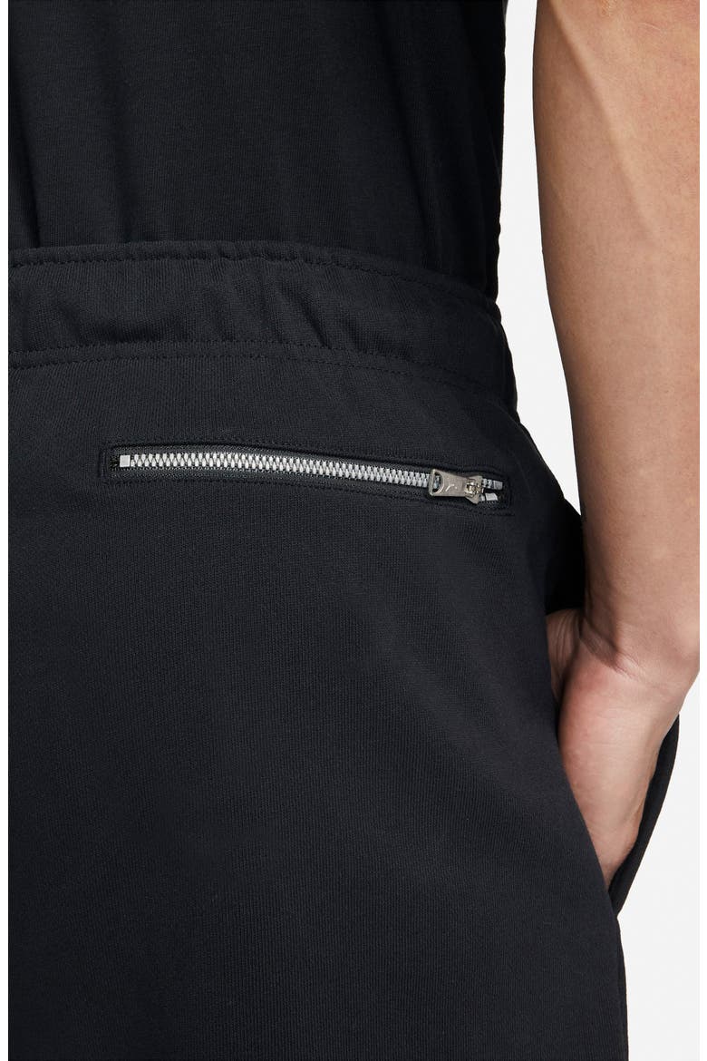 Essential Fleece Shorts, Alternate, color, BLACK/ SAIL