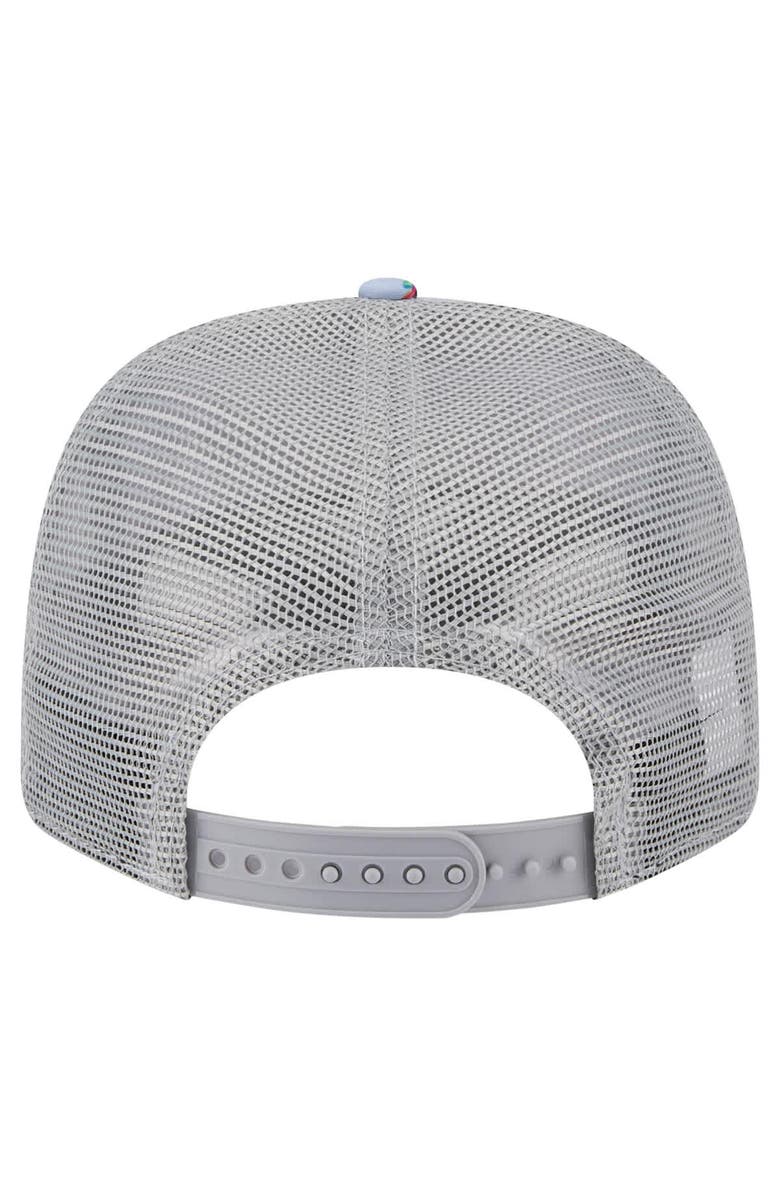 New Era Men's New Era Light Blue/Gray Los Angeles Lakers Adventure Aloha Pattern 9SEVENTY Stretch-Snap Hat, Alternate, color, Light Blue