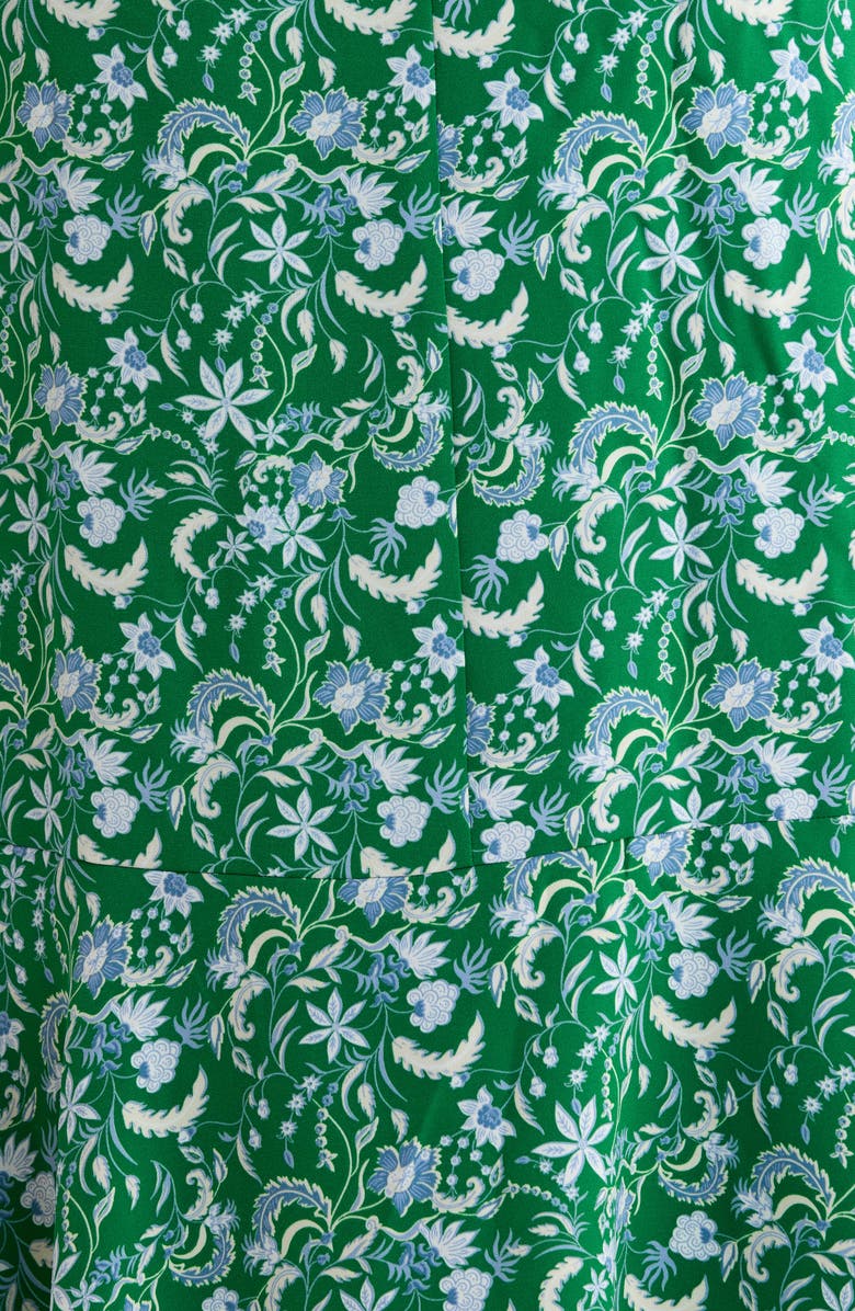 SUGARLIPS Cabana Floral Keila Long Sleeve Smocked Yoke Midi Dress, Alternate, color, 