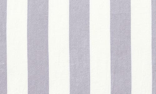 Woven & Weft Stripe Beach Towel In Lavender Purple