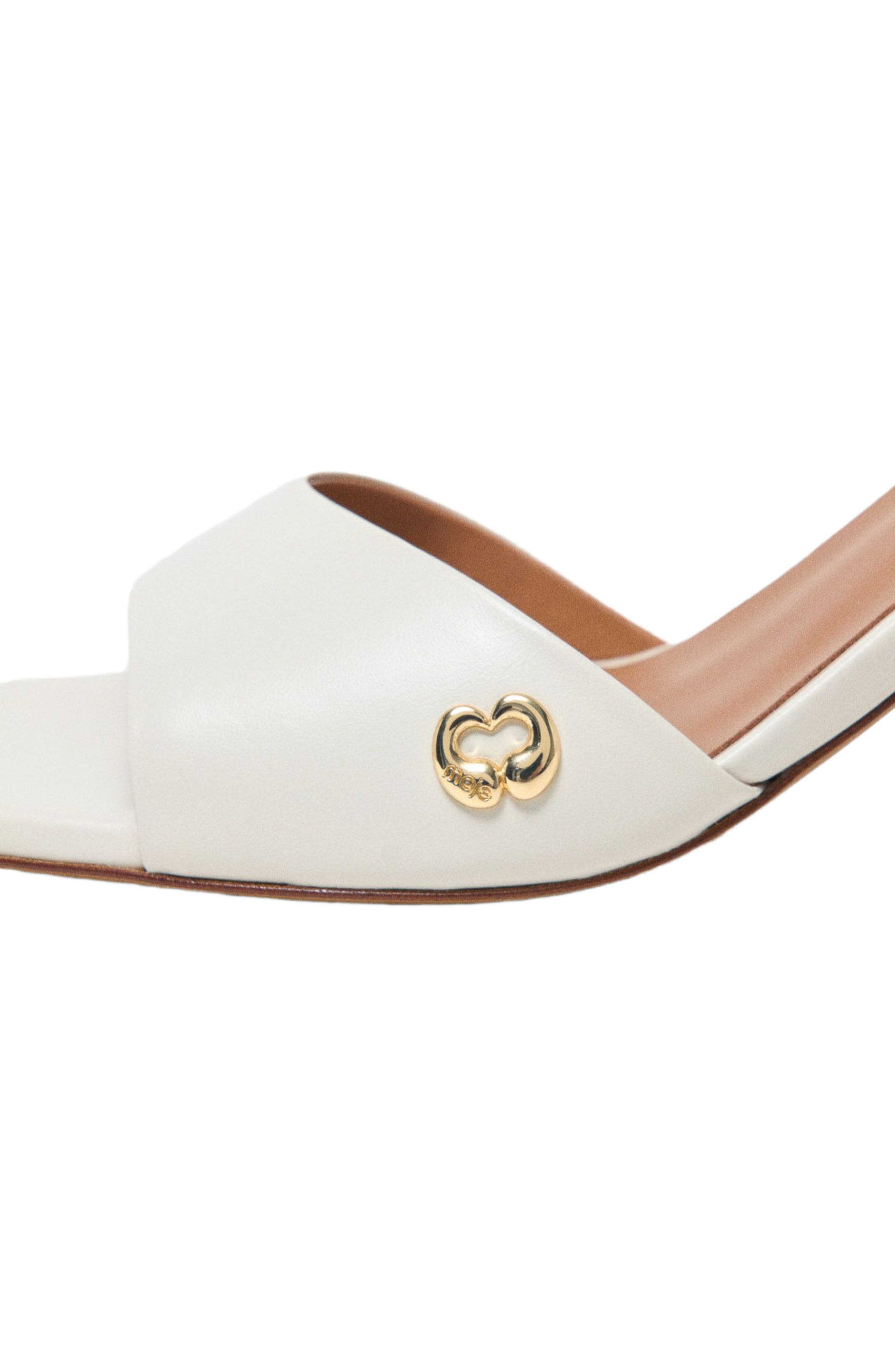 maje Leather mules, Alternate, color, White