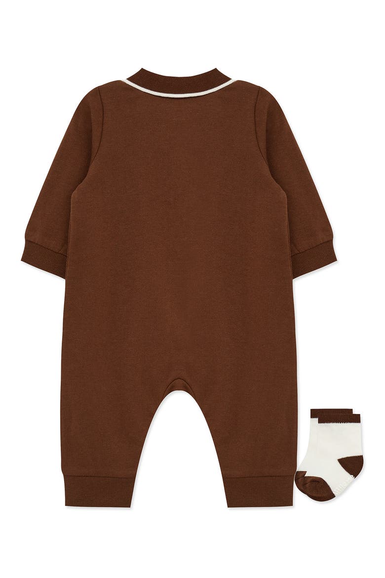 Race Cars Coverall & Socks Set, Alternate, color, BROWN