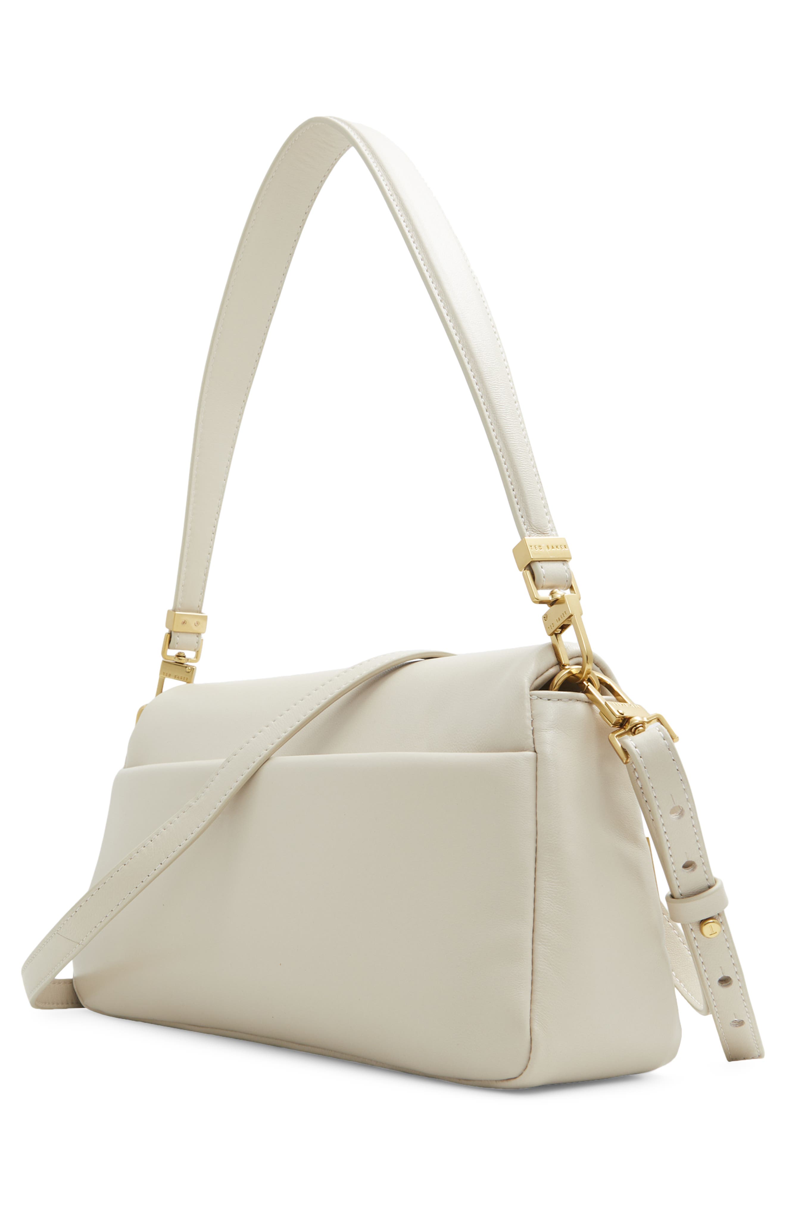 Ted Baker London Debossed Leather Crossbody Bag, Alternate, color, Paper Milled Nappa Leather
