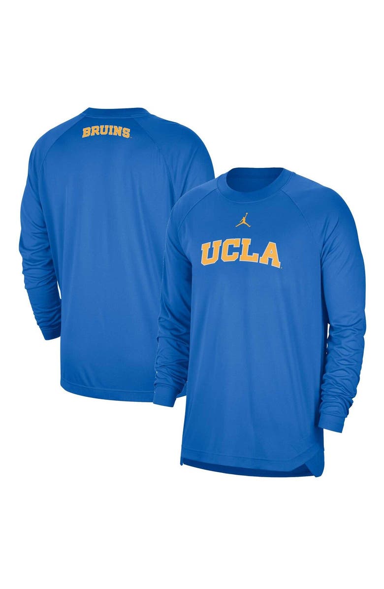 Jordan Brand Men's Jordan Brand Blue UCLA Bruins Basketball Spotlight Performance Raglan T-Shirt, Main, color,