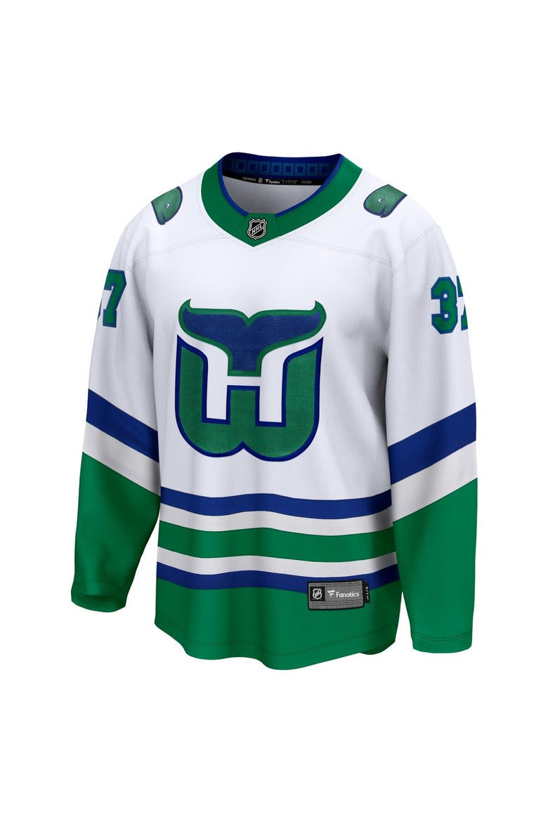Men's Fanatics Branded Andrei Svechnikov White Carolina Hurricanes Whalers Premier Breakaway Jersey, Alternate, color, White