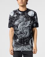 PHILIPP PLEIN Round Neck T-Shirt All-Over Zodiac Men
