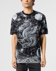 PHILIPP PLEIN Round Neck T-Shirt All-Over Zodiac Men