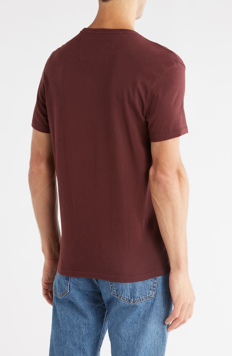 John Varvatos Star Appliqué Organic Cotton T-Shirt, Alternate, color, Merlot
