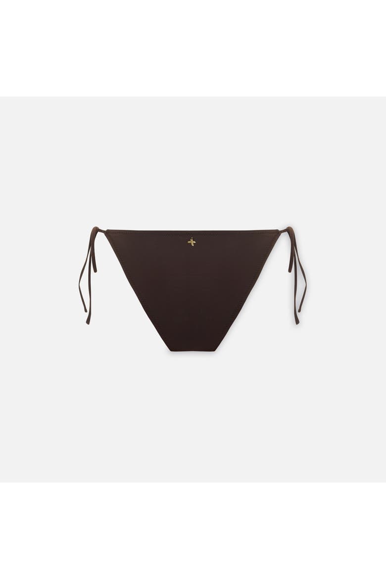 Side Tie Bikini Bottom, Alternate, color, BROWN