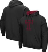 COLOSSEUM Men's Colosseum Black Temple Owls Arch and Logo Pullover Hoodie