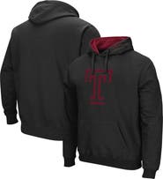 COLOSSEUM Men's Colosseum Black Temple Owls Arch and Logo Pullover Hoodie