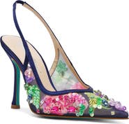 Betsey Johnson Eddie Pointed Toe Slingback Pump