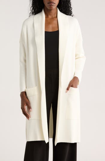 カーディガン ALEXIA STAM  Long Knit Cardigan Alexia Buttoned Oversized Cardigan - Grey Marle | MESHKI US