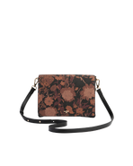 Fable England Deco Blooms Black Crossbody Handbag
