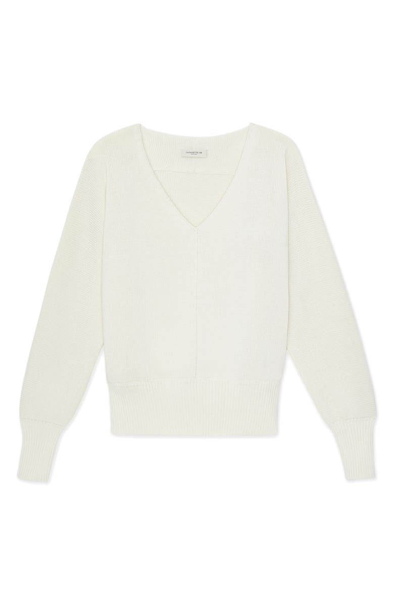 Lafayette 148 New York Dolman Sleeve Cotton & Silk Sweater, Alternate, color,
