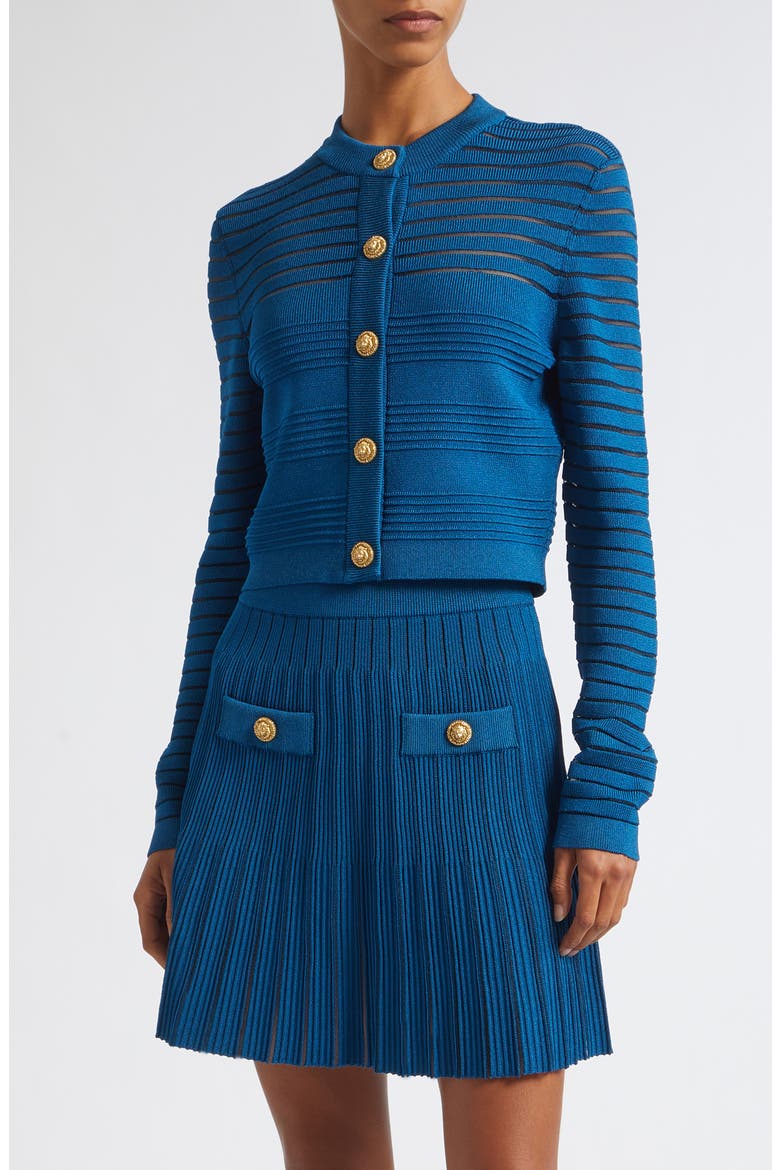 Ottoman Stripe Cardigan, Main, color, 6BR NIGHT BLUE