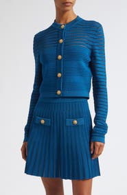 Balmain Ottoman Stripe Cardigan