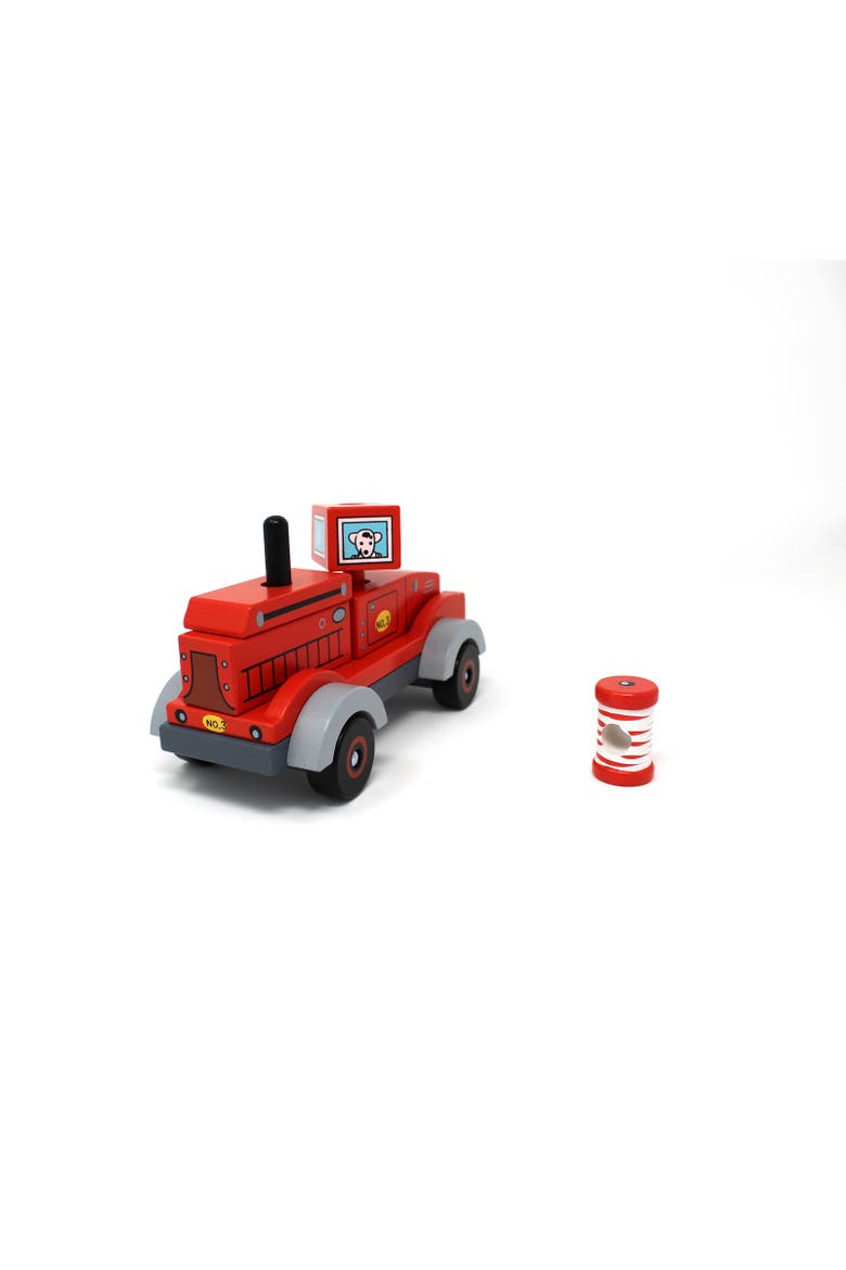 Firetruck Stack & Play Puzzle Toy, 3D, Plastic, Kids, Alternate, color, Multicolored