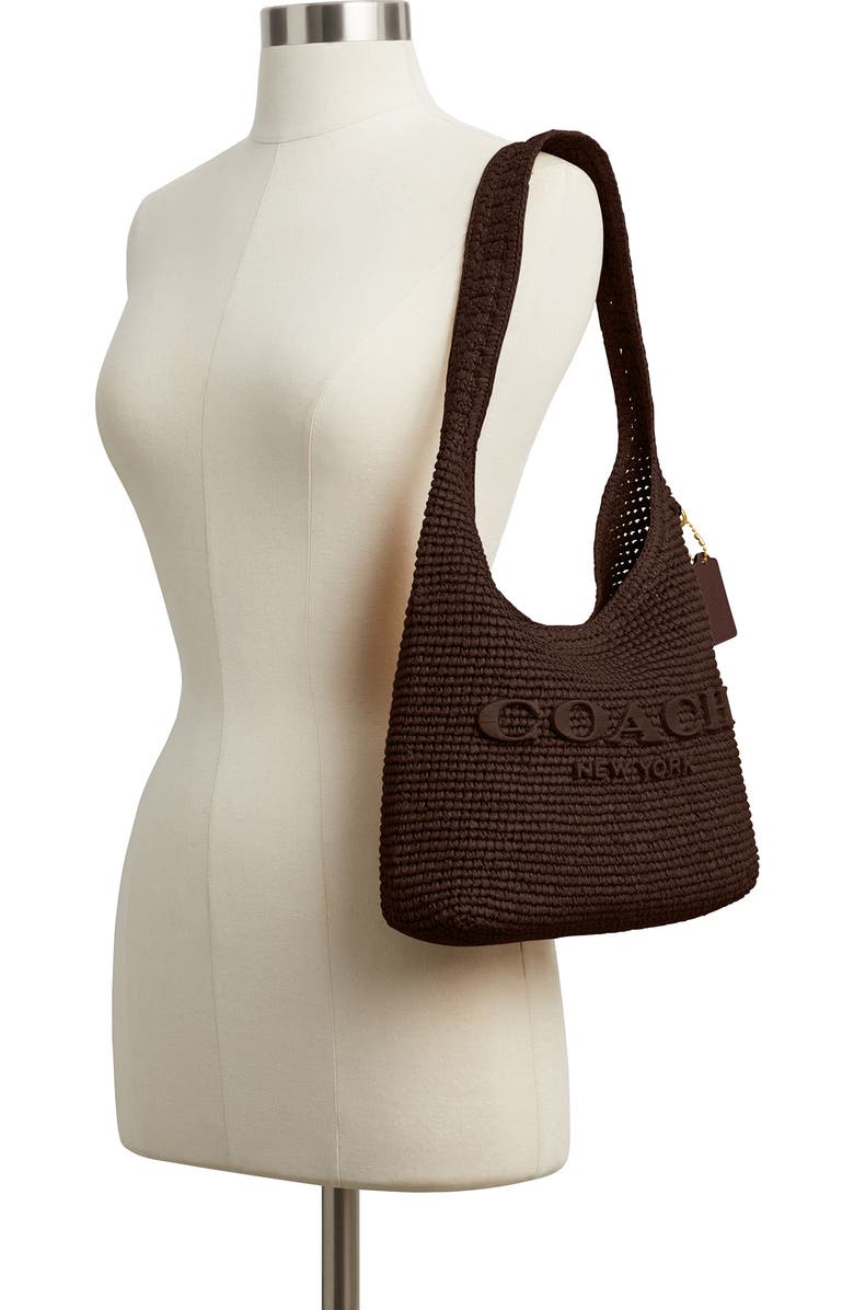 COACH Brooklyn Refined Weave Shoulder Bag, Alternate, color, Maple
