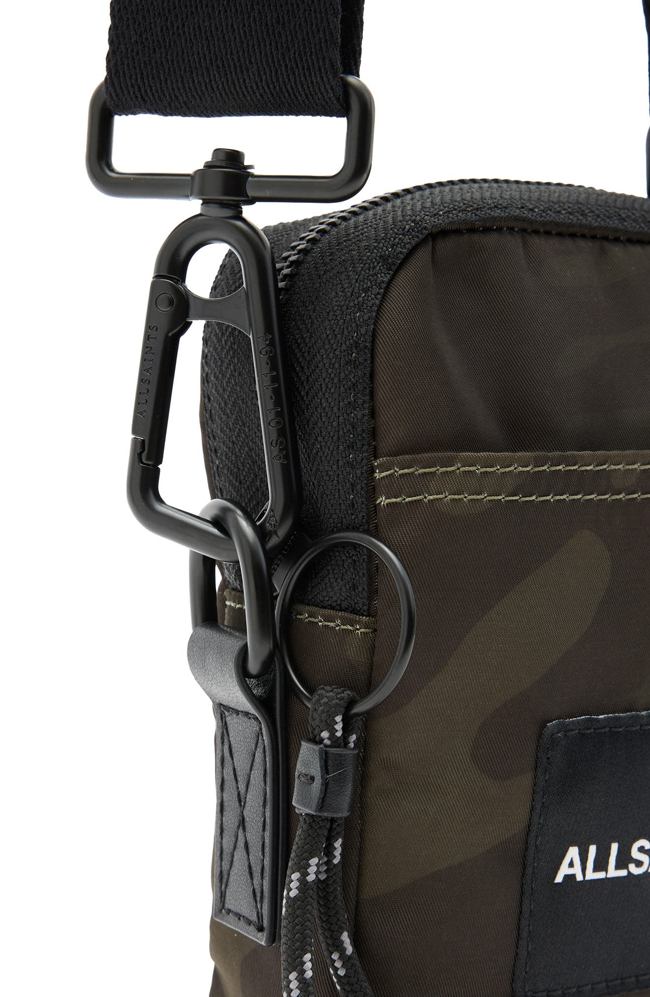 AllSaints Zumo Recycled Polyester Phone Crossbody Bag, Alternate, color, 