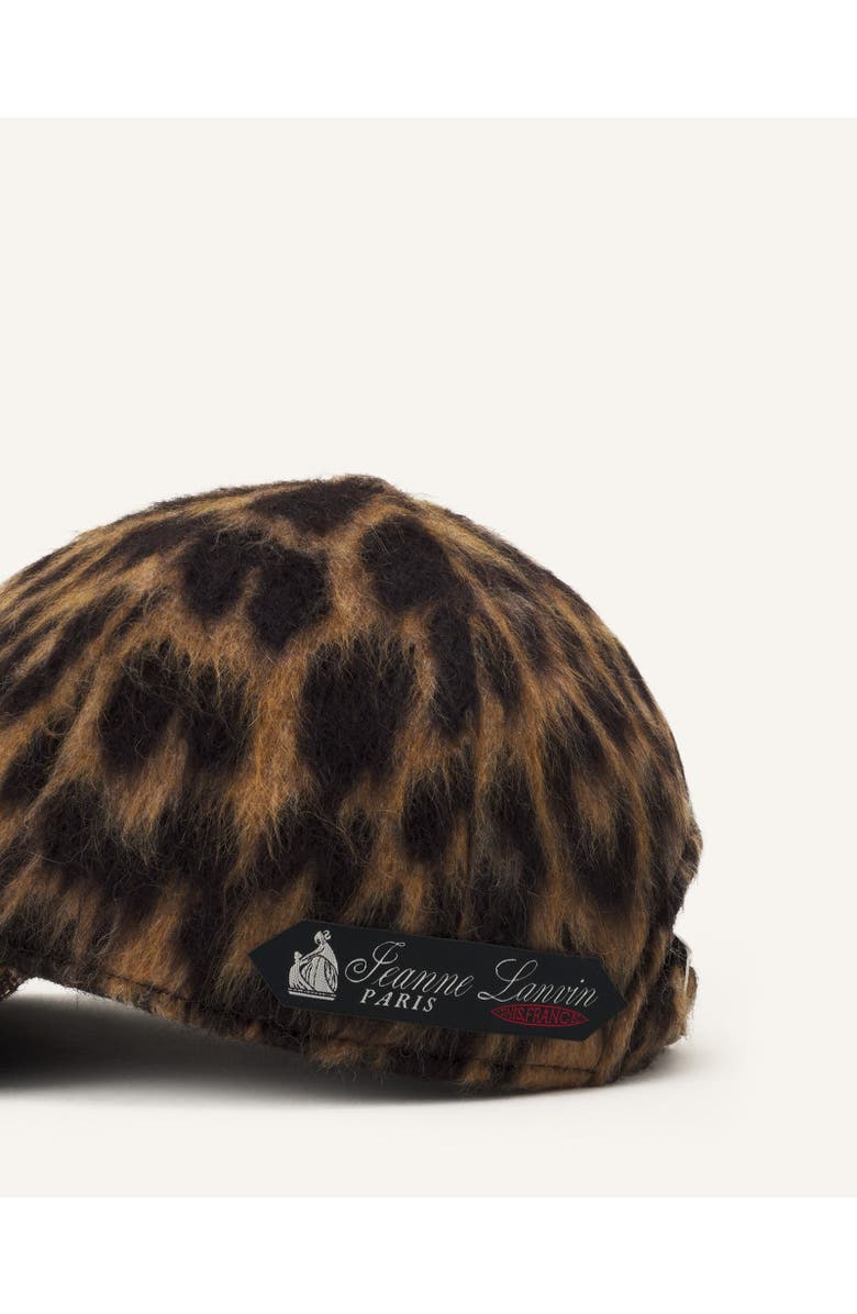 Lanvin Leopard Print Cap, Alternate, color, Leopard