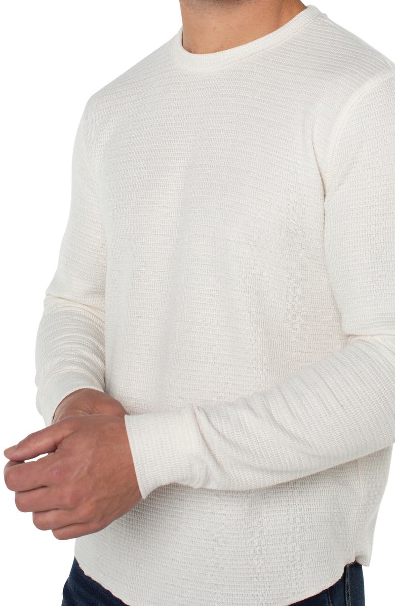 Liverpool Los Angeles Crewneck Sweater, Alternate, color, Cream