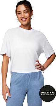 Fabletics Women
s 100% Cotton Boxy Tee