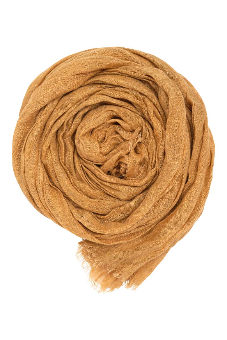 Linen Scarf, Alternate, color, NEW TAN